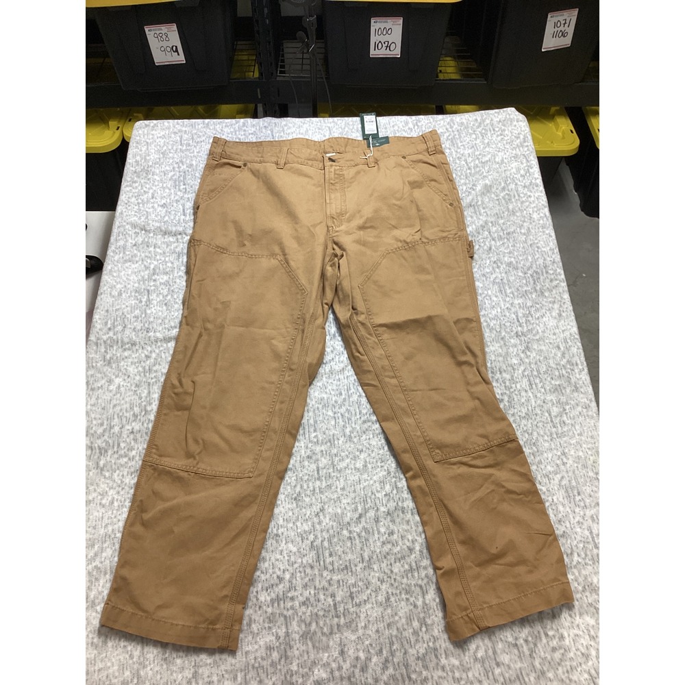 Alpine Design Mens Utility‎ Pant Brown Khaki Organic Cotton ADM24901 40x30 NWT